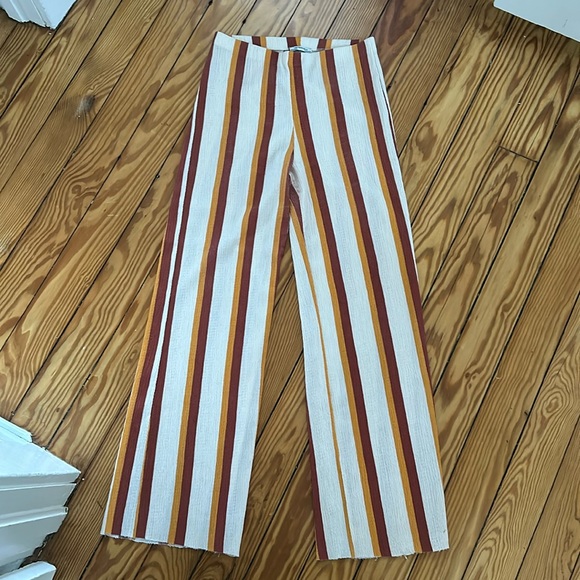 Zara Pants - Zara S/S18 Wide Leg Pant- raw Edge